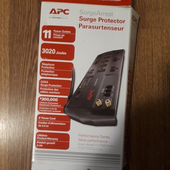 APC P11VT3 8 FEET 11 OUTLETS 3020 JOULES PERFORMANCE SURGEARREST 11 OUTL… - Picture 2 of 2